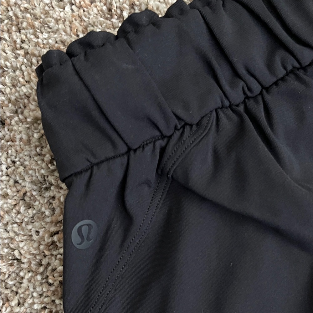 Lululemon Black Drawstring High Rise Joggers - Picture 4 of 6